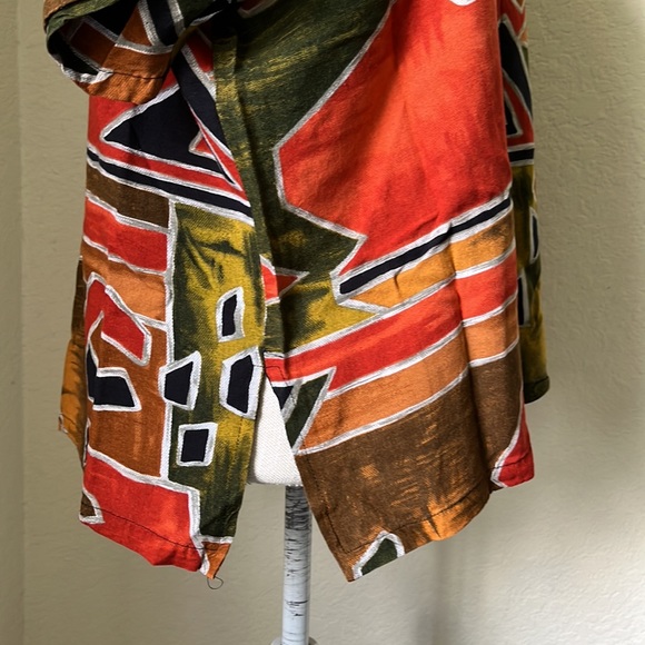 VINTAGE BLUE SKIES of FLORIDA Aztec Print XL Shirt - Picture 10 of 15